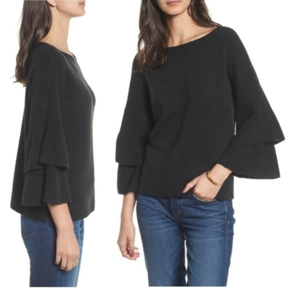 Madewell Tier-Sleeve Pullover Sweater